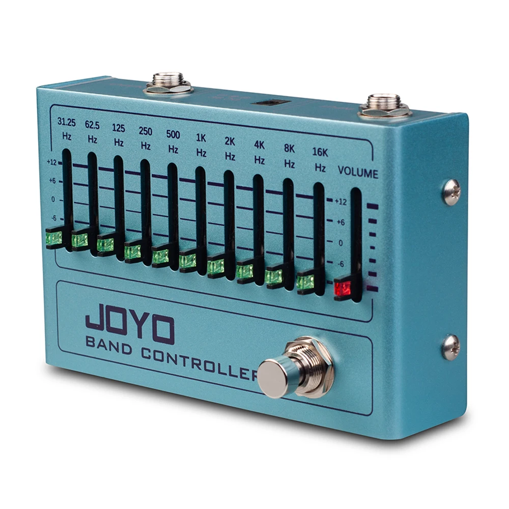 

JOYO R-12 BAND CONTROLLER Equalizer Guitar Effect Pedal 31.25Hz-16kHz 10 Band EQ for 4/5/6/7 String Electric Guitar Bass