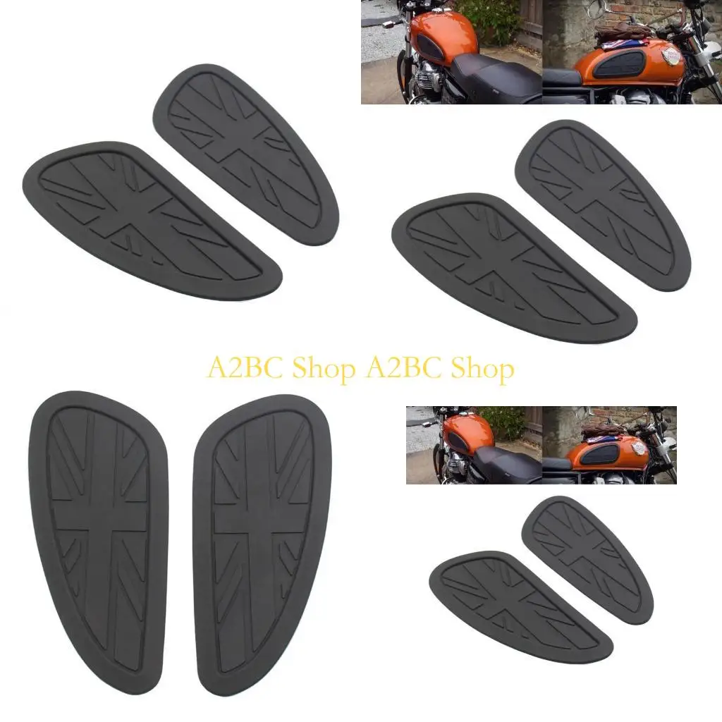 

A2BC Motorcycle Anty-Slip Pad Decorment Docriation Sicke Gas-колен наклейка с Grip Grip для T100 T120 Bobber