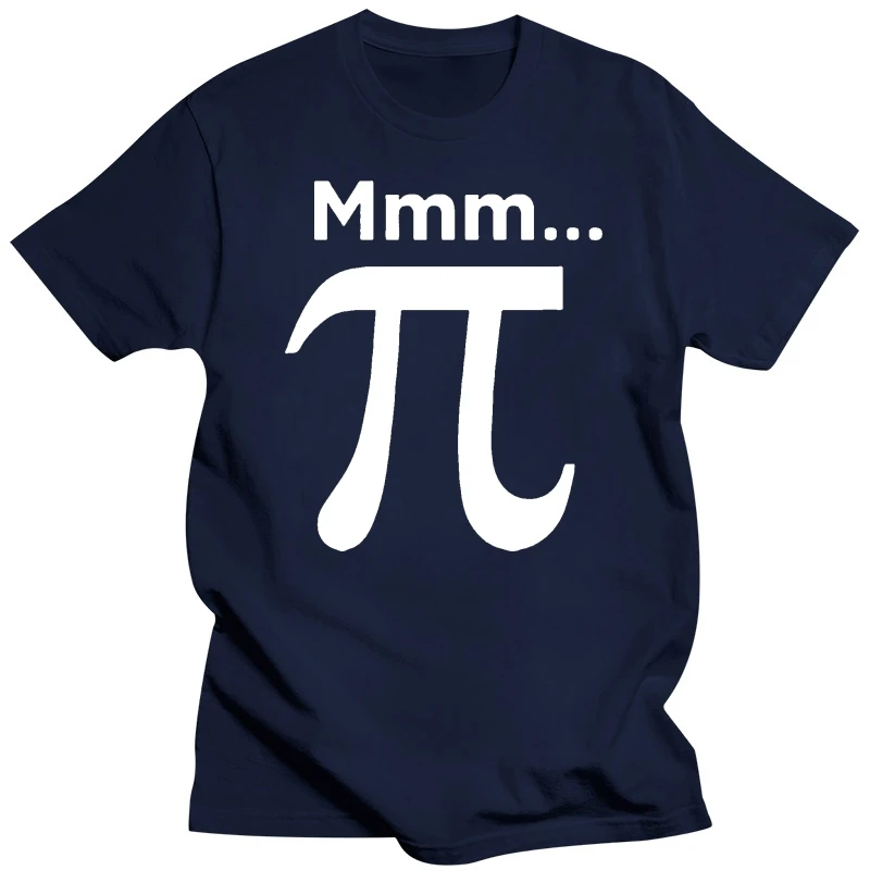 Mmm Pi - Mens T-Shirt - Maths - Geek - Nerd - 10 Colours - Free UK P&PMans Unique Cotton Short Sleeves O-Neck T Shirt