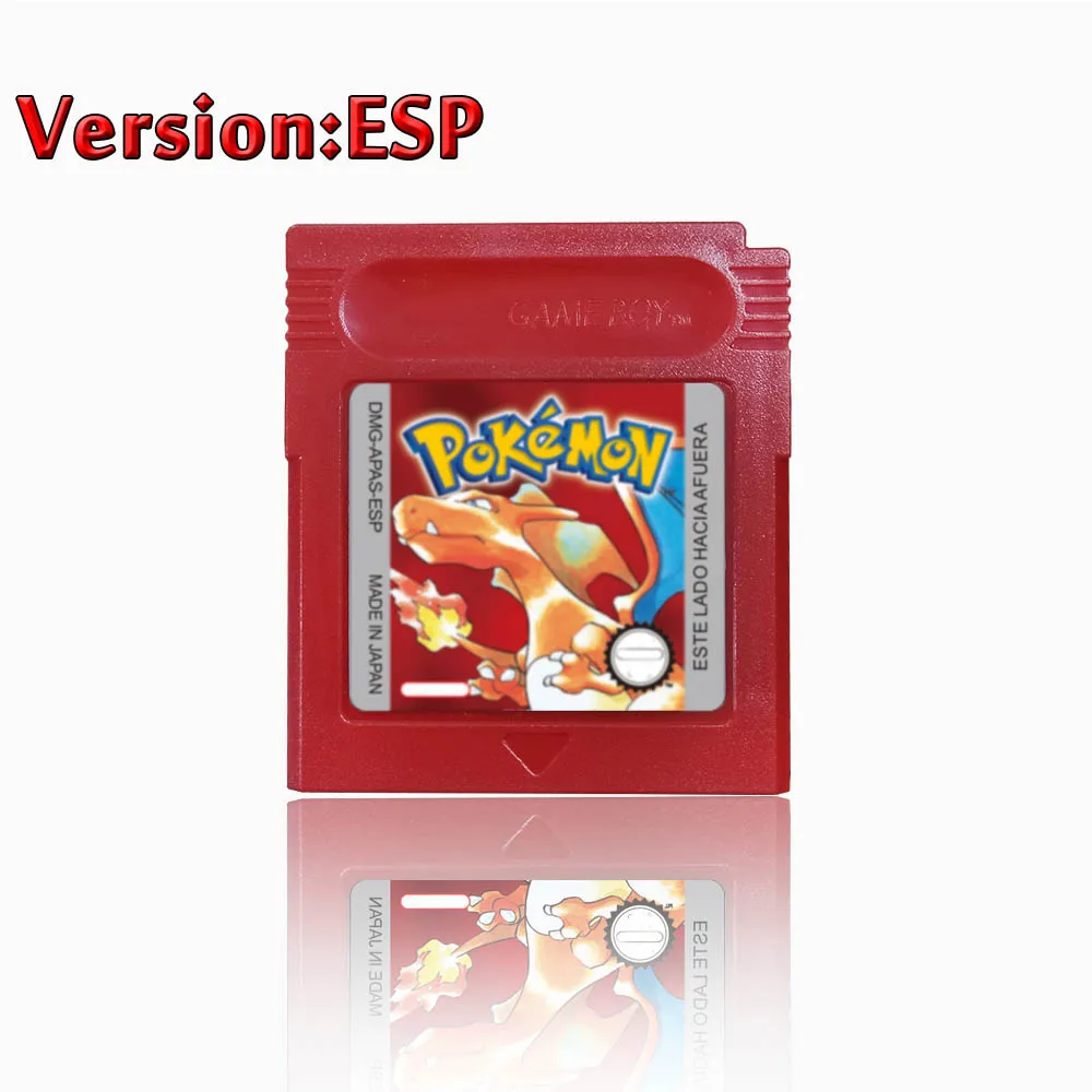 GBC Pokemon 16-bit game videogamecartridge consolekaart rood blauw kristal gouden groen zilver geel