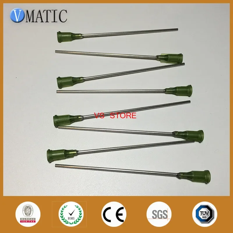Free Shipping Quality 10Pcs 14G 10cm Length Dispensing Needle Tips 100mm