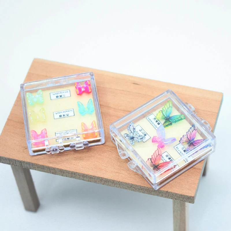 1:12 Dollhouse Miniature Furniture Simulated Butterfly Specimen Box for Study Room laboratory Decor Doll House Accessories Toy