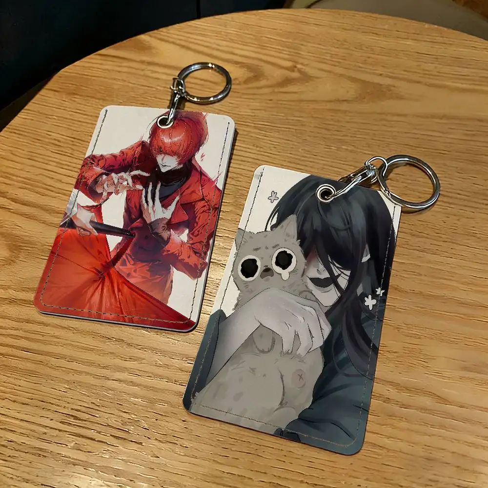 

Game Homicipher Mr.Crawling Card Holder Keychain Key Ring Door Lock Access Protective Case For Security Gift
