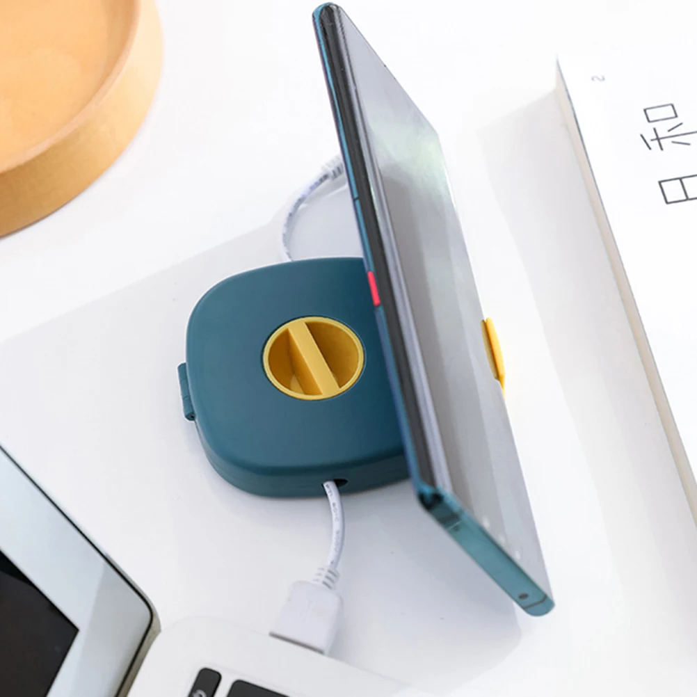

4pcs Charging Cable Storage Box Cord Organizer for Headphones Data Cables Adjustable Tangle-Free Portable Wire Management Winder