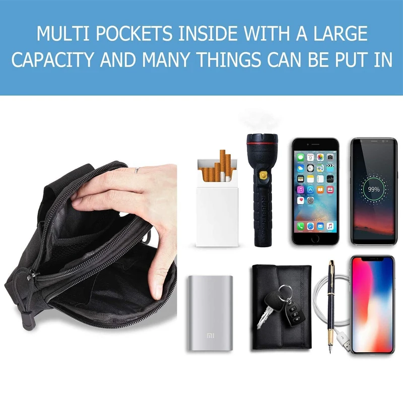 التكتيكية مول الخصر الحقيبة التمويه ركوب قاطرة التكتيكية حزام طماق حقيبة حزمة مراوح الصيد التخييم الرجال EDC أداة أكياس