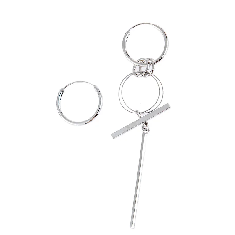 Крест-пуленепробиваемая молодежная лига Джин Тайхен, новые серьги с геометрической бахромой, длинные серьги.