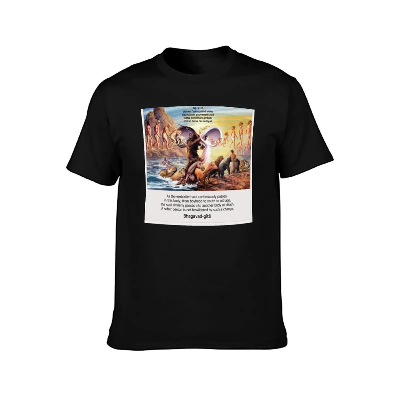 Reincarnation T-Shirt Summer Casual Cotton Tee Oversized Streetwear Tops Vintage Graphic Print Loose Fit Short Sleeve