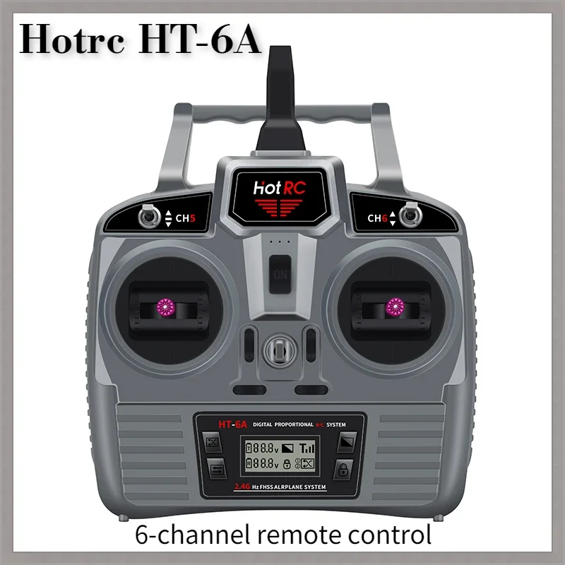 HOTRC-HT-6A modelo de avión a control remoto, 2,4G, receptor de 6 canales, ala fija, coche, barco, Dron, rc