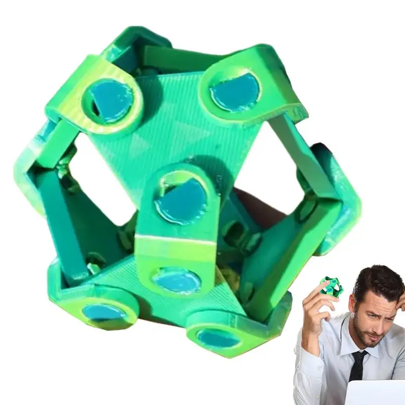 

3D Printed Gear Toy Relaxing Rotating Toy Sensory Activity For Fun Playful Gear Toy Interactive On-Edge Ball For Engineering