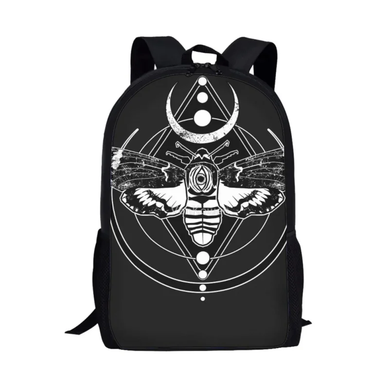 

Anime Death Moth Spirit Board School Bags for Boy Students Book Bag Teenager Daily Casual Backpack Woman Man Travel Rucksacks