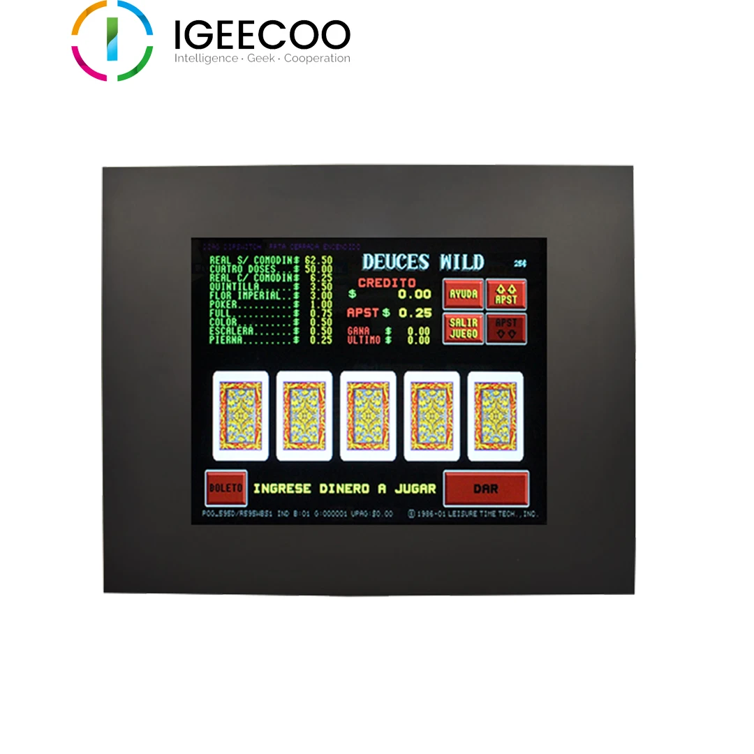 

IR touch 19'' metal bezel pot o gold touch screen monitor with vga/rs232 input from IGEECOO