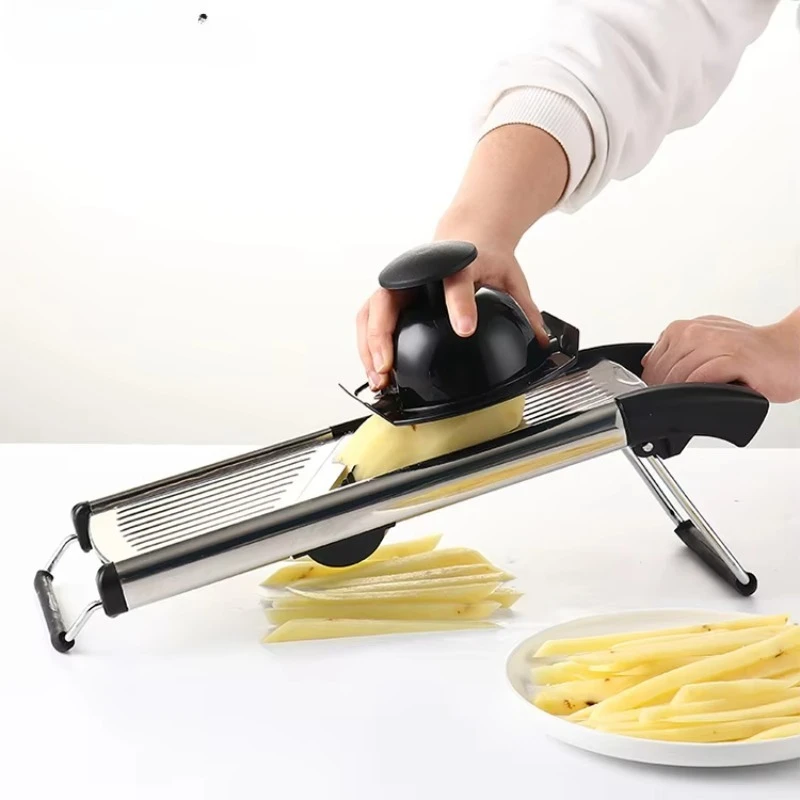 

Manual vegetable cutter cheese slicer mandolin adjustable stainless steel blade for shredding vegetables