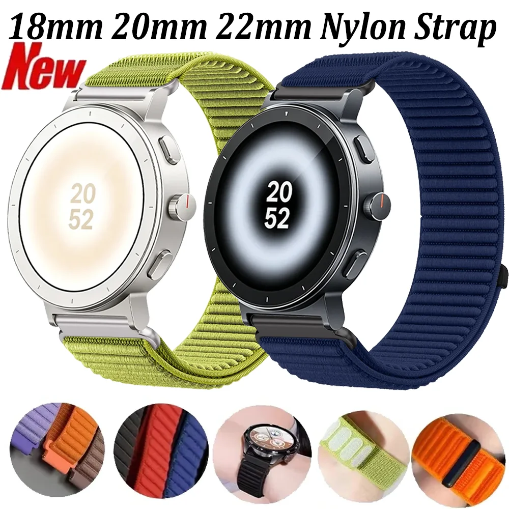 Watch S Realme - 18mm 20mm 22mm Nylon Strap for