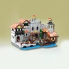 3093개 모델 빌딩 블록 세트 – Lion Knights' Harbor – 탈착식 지붕과 힌지 벽이 있는 모듈식 중세 항구 2