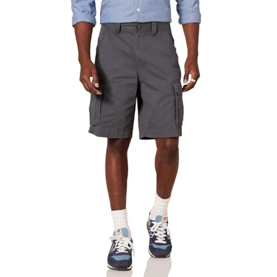 

Men's 10" Classic-Fit Cargo Shorts Available in Big and Tall Charcoal 38