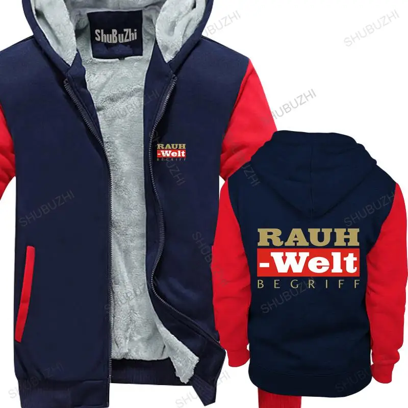 

Men thick hoodies pullover Copy of Minty Mint RWB Rauh Welt Begriff Logo warm hoody homme bigger size