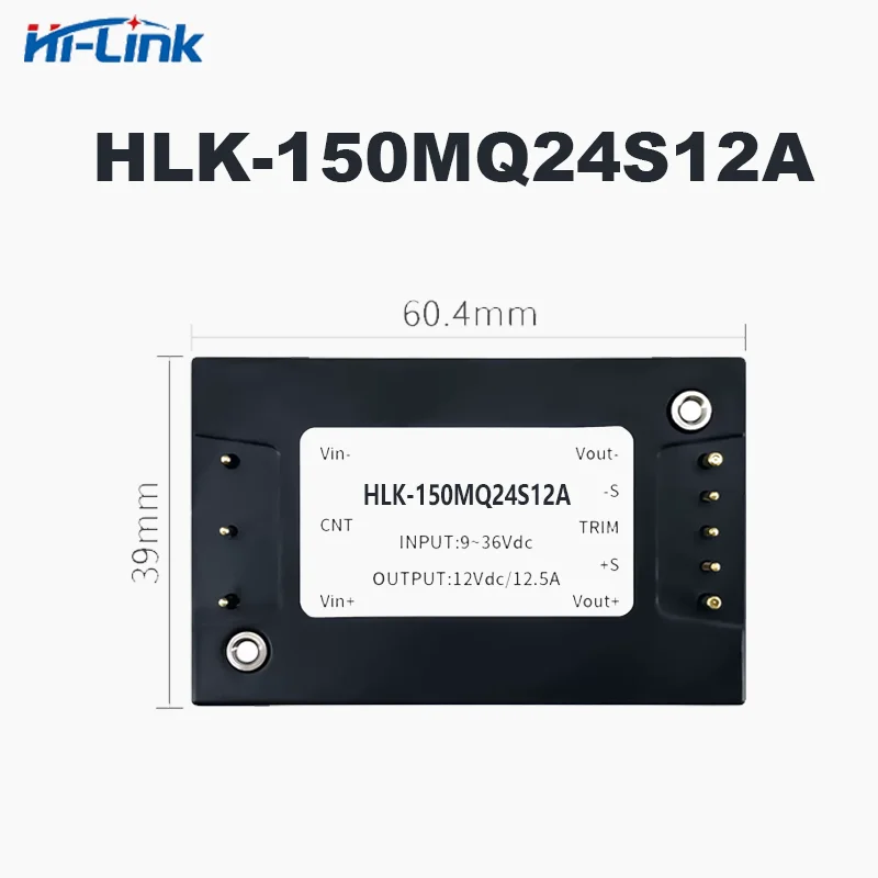 HLK-150MQ110S HLK-150MQ48S HLK-150MQ24S Series 150W Half Brick Isolated DC-DC Power Module Single Output Regulated 150W