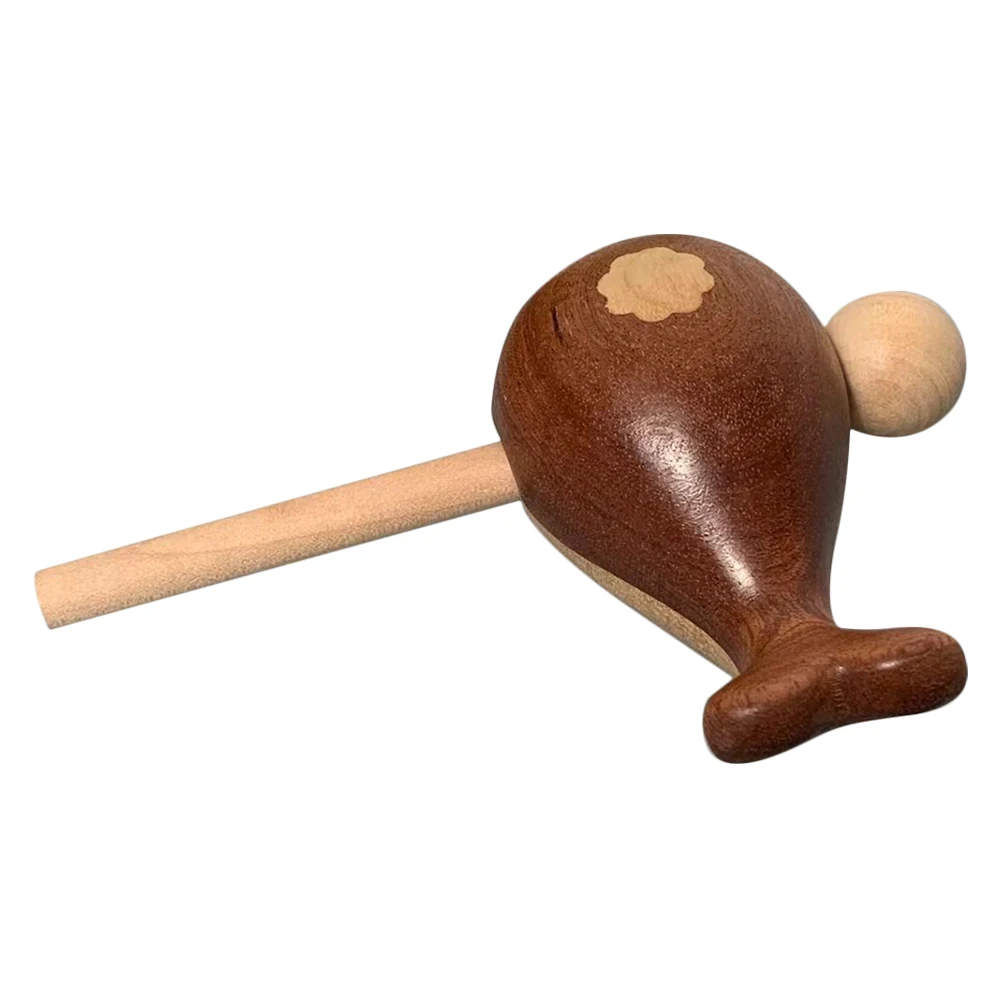 

Cute Whale Design Wooden Temple Block Rhythm Instrument With Mallet For Car Dashboard Decoration Beginner Friendly Kids