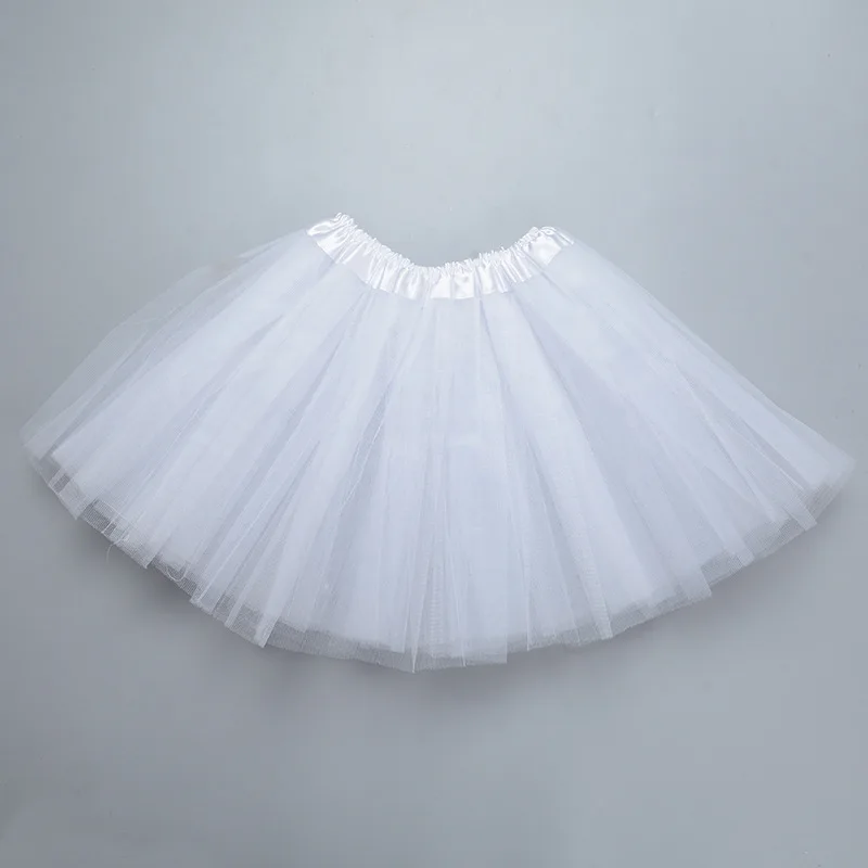Meisje elastische ballet danskleding tutu's minirok voor verjaardagsfeestje dans 3-laags tule tutu rok voor kinderen prinses 2-8Y meisjes