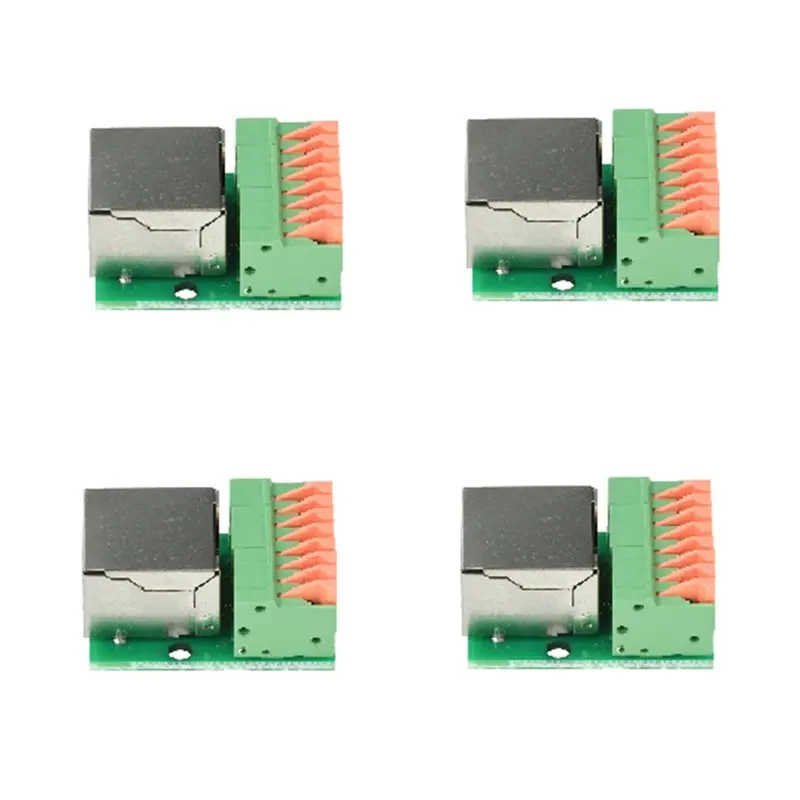 DTA4-Inline RJ45 Angled Socket 8-Pin Tool-Free LAN Coupling Ethernet Vertical Horizontal Terminal