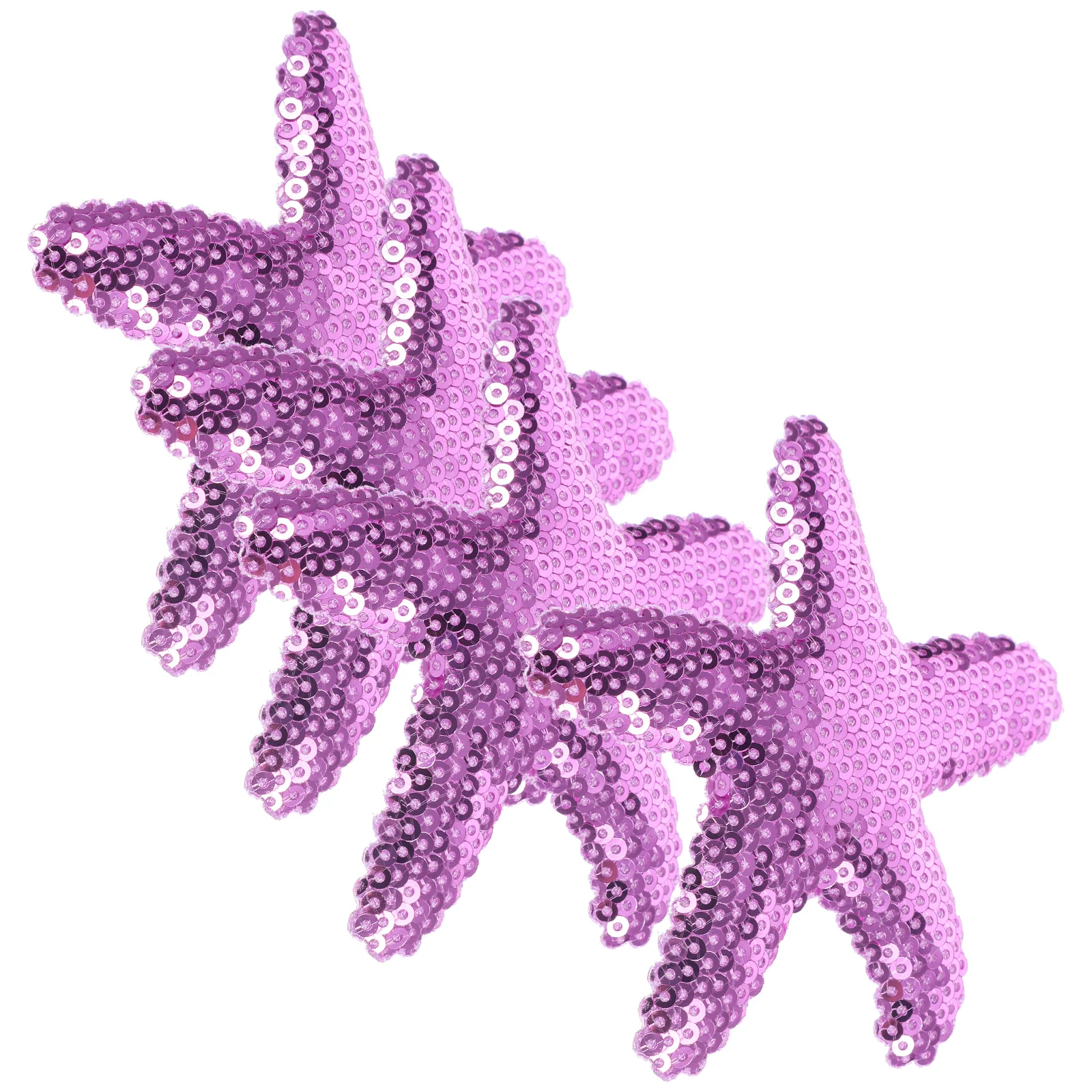 

4pcs For Clips Star Shaped Barrettes Purple Sequins Star Women Headpiece Hair Clips Women Girls Hair Accessories