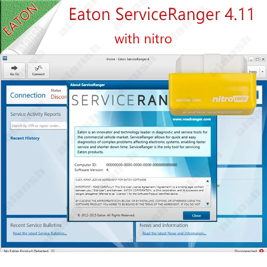 Eaton Service Ranger V4.13 New Database Engineering Version + Active + Nitro Can Work with NEXQ USB Link Nitro