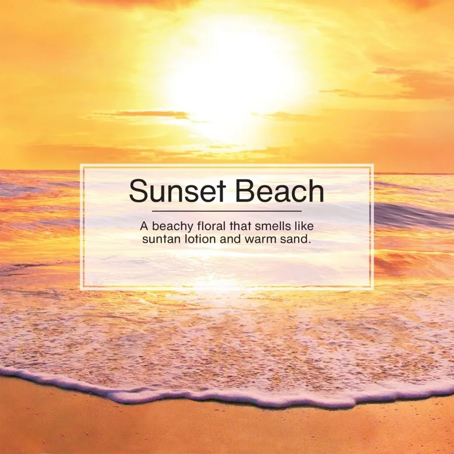 Sunset Beach 3pk Air Fresheners: Car Freshener Tree, Ginger & Peach Scent, Disposable, Non-Powered