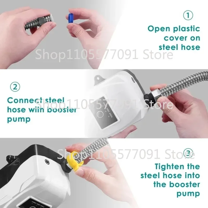 24V Shower Pressure Automatic Booster Water Pump, US EU Faucet Hot Large Water Pressure Booster Pump