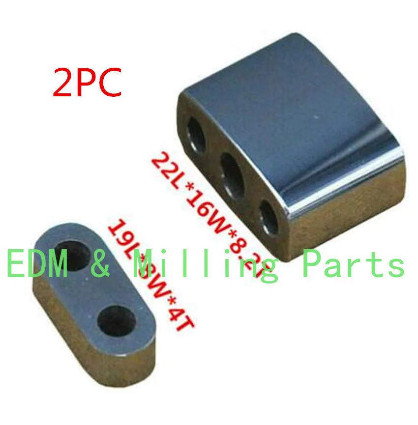 

2PC Wire EDM Sungsten Carbide Electric Board Block 20x16x8.2mm 19x8x4mm For CNC Seibu Makino Machine Service