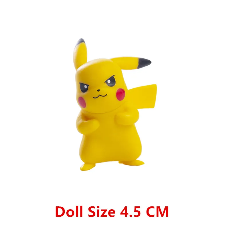 3-7 cm Pokemon Cartoons Anime Figur Pikachu Mew Snorlax Charmander Cosplay Sammlung Haustier Tasche Monster Action Modell Spielzeug Geschenke – Detail 23