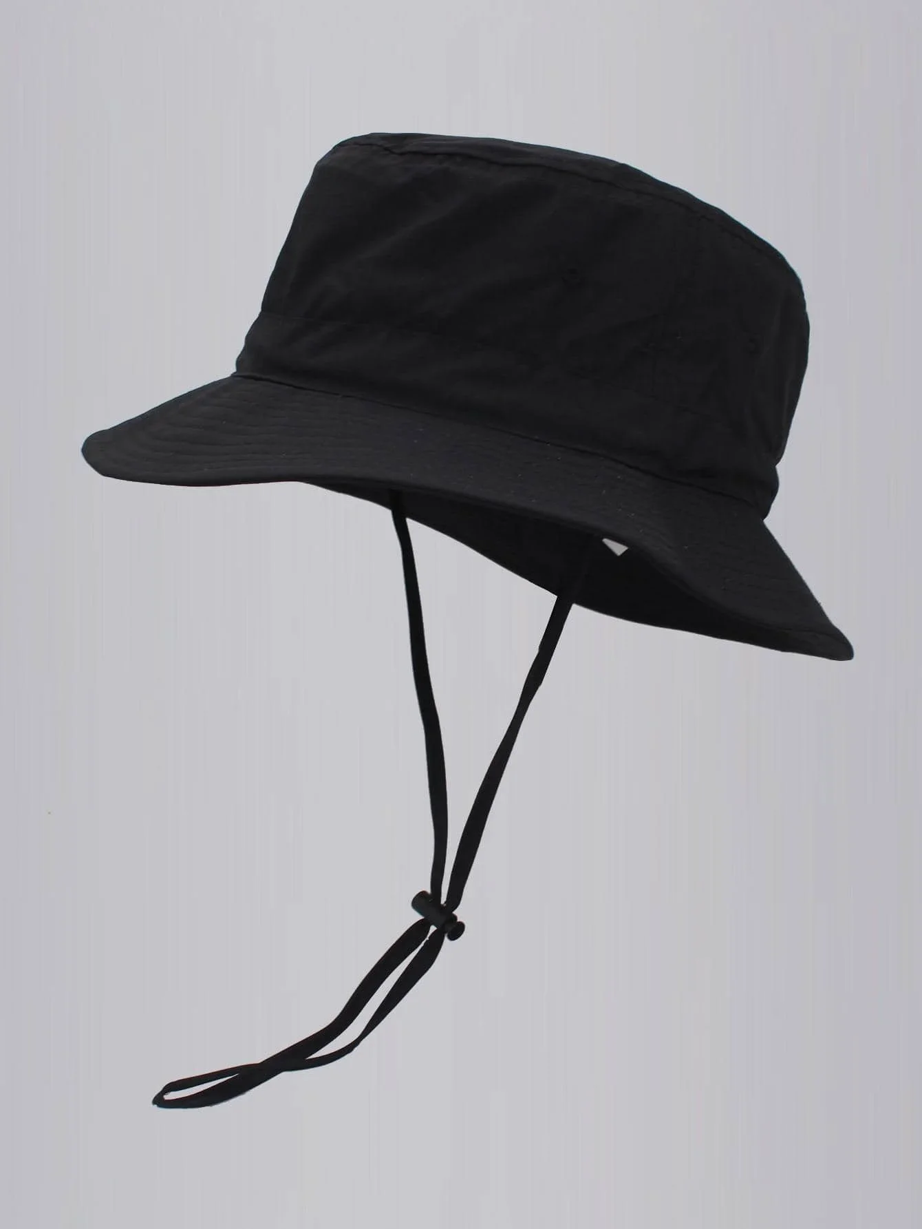 

Men Solid Drawstring Decor Bucket Hat For Daily Life And Outdoor Casual Men's Sun Hat Summer Hat, Suitable For Summer Outdoor Activities Such As Hiking And Fishing