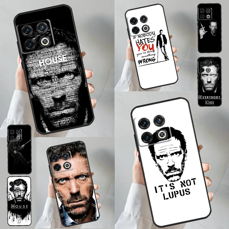 Dr House Case para OnePlus, Capa para OnePlus 8T, 10T, 9R, 10R, 12R, 11, 12, 9, 10 Pro, Nord CE 2, 3 Lite, CE4, 2T, N10, N20, N30