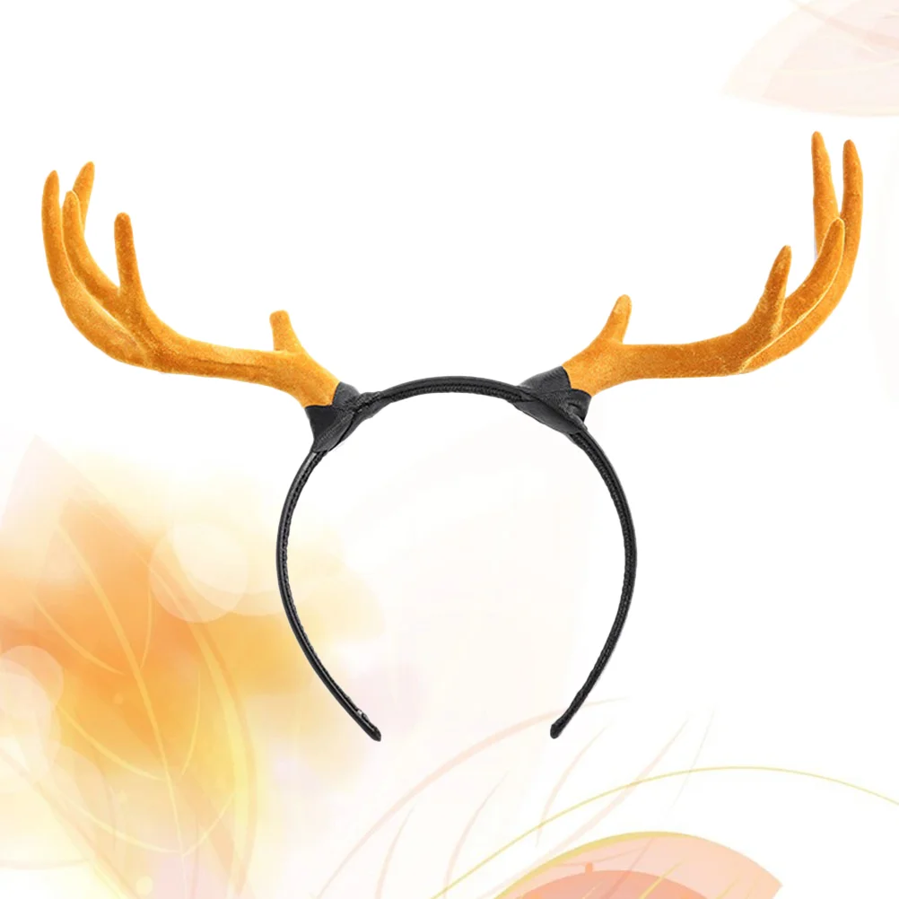 

Antlers Headband Hair Costume Accessory for Halloween Christmas Festivals Masquerade Cosplay Stage Performance (Brown)