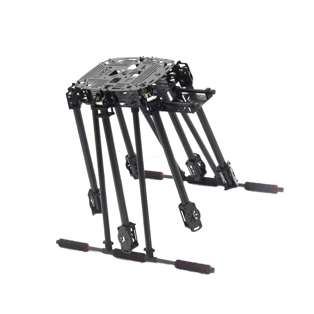ZD 850 Hexa-Rotor Frame Foldable Arm Hexacopter Frame Kit ZD850 Full Carbon Fiber with Unflodable Landing Gear for FPV