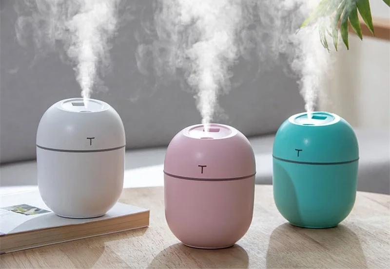 Mini 200ML Air Humidifier Romantic Light USB Essential Oil Diffuser Car Purifier Aroma Anion Mist Maker With LED Lamp