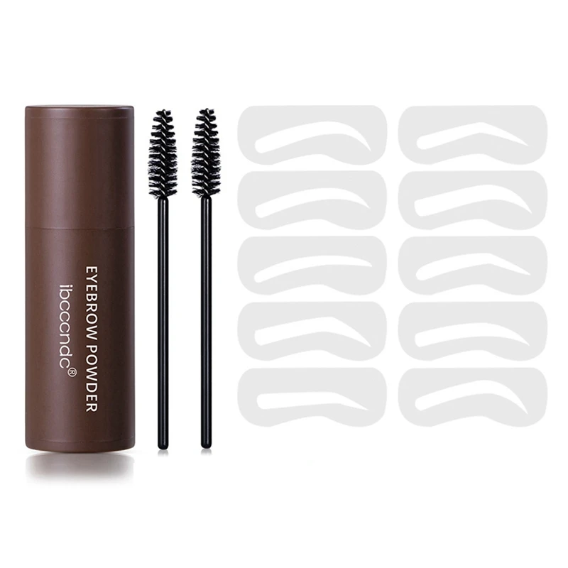 Ibcccndc Kit Stencil per timbri per sopracciglia, testina riutilizzabile, attaccatura dei capelli impermeabile a lunga durata migliora il trucco per le donne