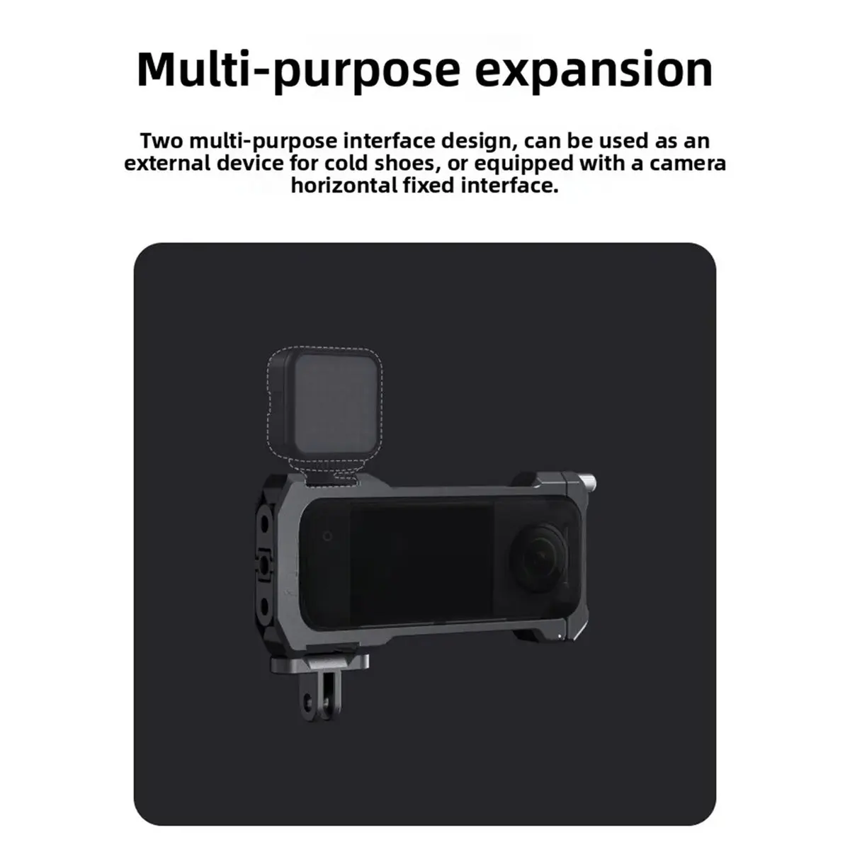 A26Z For ONE X3 Multifunctional Expansion Frame Aluminum Alloy Protective Cage Enhanced Camera Stability & Accessory Mounting