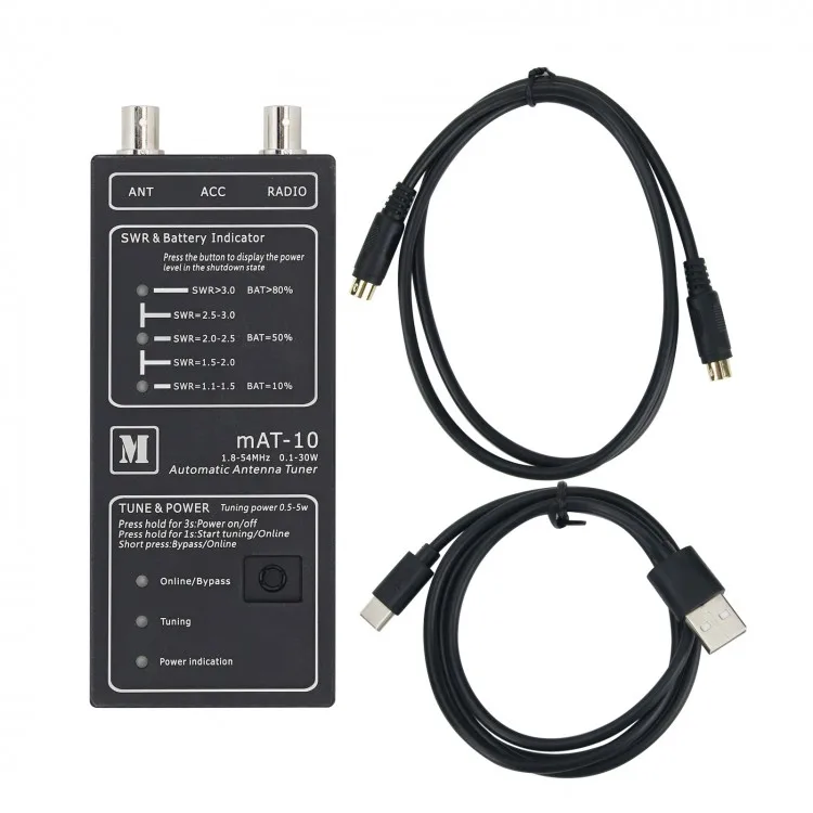 Sintonizzatore automatico per antenna MAt-10 1,8-54 MHz 0,1-30 W per radio QRP YAESU FT-817/818