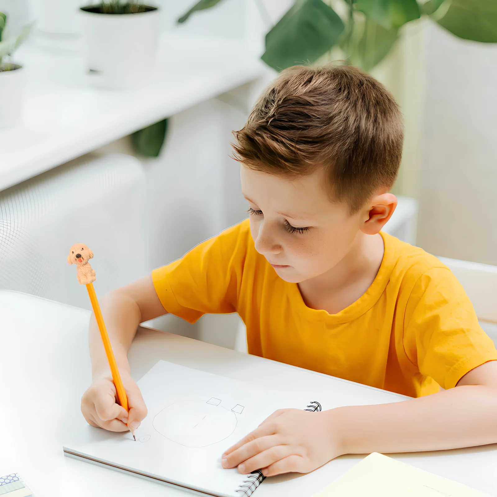 

40Pcs Mini Dog Cartoon Pencil Erasers Cute Cap Erasers for Kids Classroom School Supplies Pencil Eraser Tops Eraser Pets