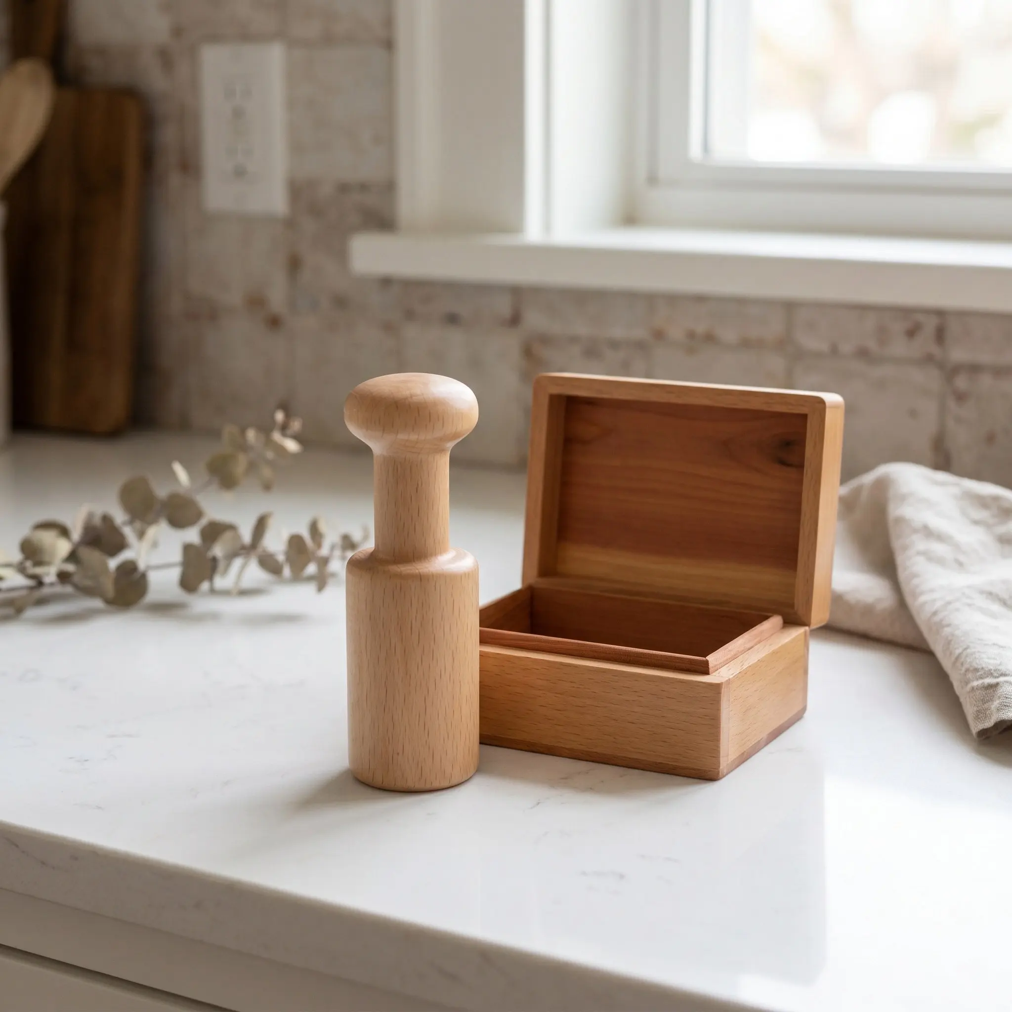 Wood Handle Perfume Bottle Crimper Manual Vial Capper Tool Handheld Spray Pump Press Fragrance Sealing Tool for and view 3
