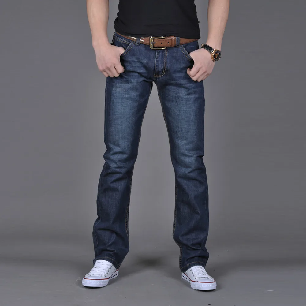 Men'S Classic Wash Cargo Jeans Slim Casual Straight Pants Classic Blue Jeans Four Seasons Jeans Classic Everything Casual Pants