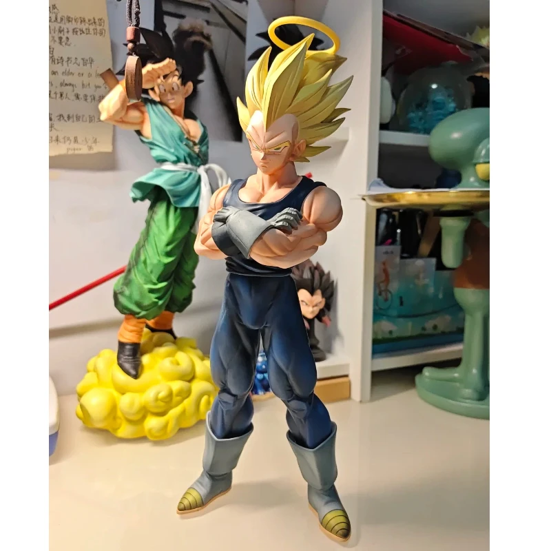 

Hot Dragon Ball Z Majin Vegeta Figure Replace Head Vegeta Super Saiyan Action Figures 27cm 10.63inch Collection Model Toys Gifts