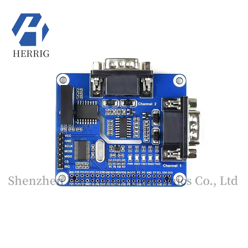 

1PCS Raspberry Pi Raspberry Pi 4B/3B SPI to RS232 Serial Module Dual-channel isolation expansion board