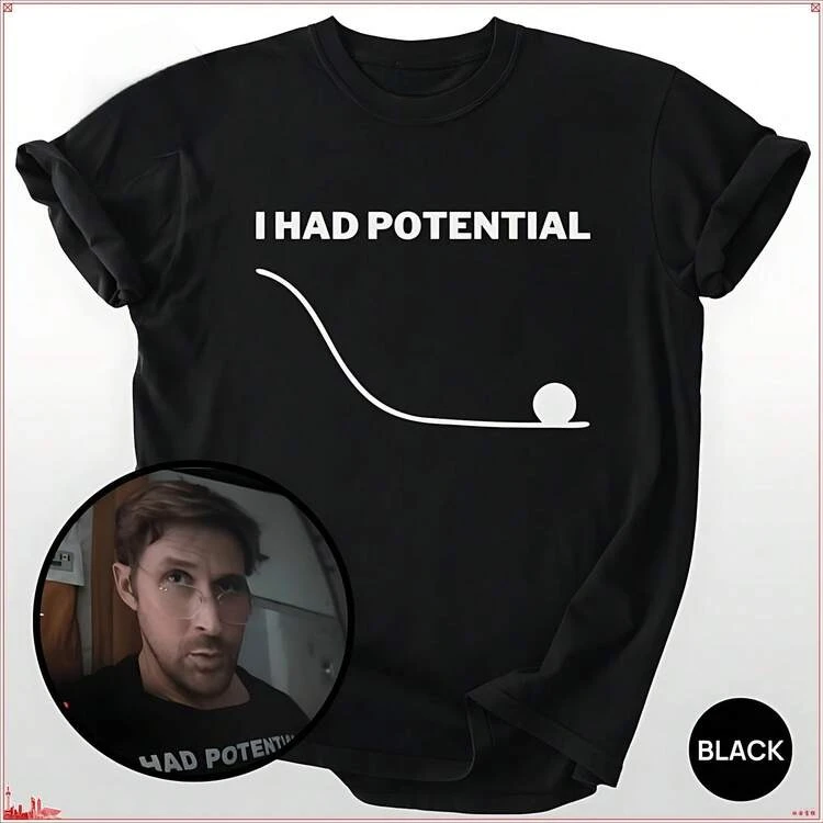 Project Hail Mary « I Had Potential » Ryland Grace, t-shirt unisexe en coton de même style, nouvelle mode été 2026, t-shirt surdimensionné pour hommes