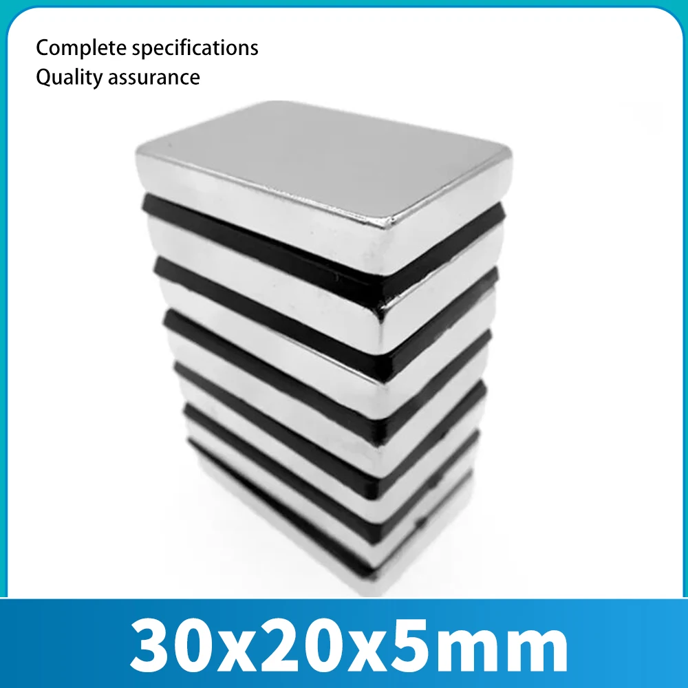 2-20pcs 30x20x5mm Block Powerful Magnets 30mmX20mmX5mm Bulk Sheet Neodymium Magnet 30x20x5mm Permanent NdFeB Magnetic