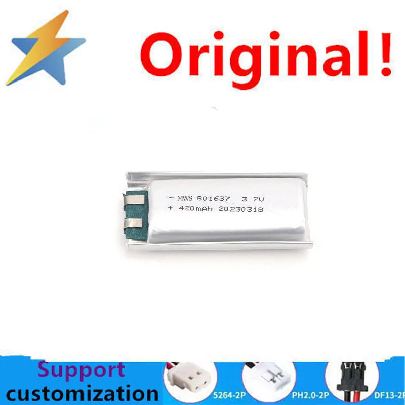 buy more will cheap 801637 lithium battery 420mAh intelligent wearable Bluetooth speaker with high rate 10C discharge