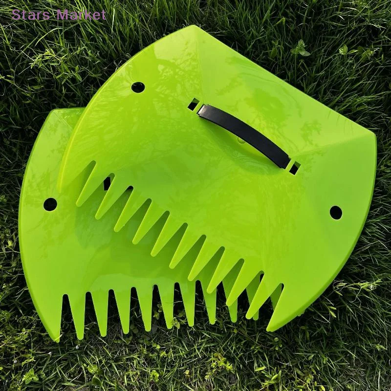 New Outdoor Garden Large Capacity Leaf Grabber Serrated Cleaning Tool Hand Rake Yard Leaf Cleaning Tools Handheld Gardening Rake