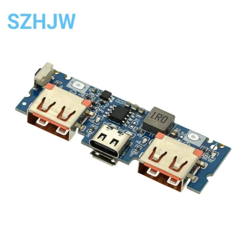 1/5/10pcs Micro/Type-C USB 5V 2.4A Dual USB 18650 Boost Battery Charger Board Mobile Power Bank Accessories For Phone DIY