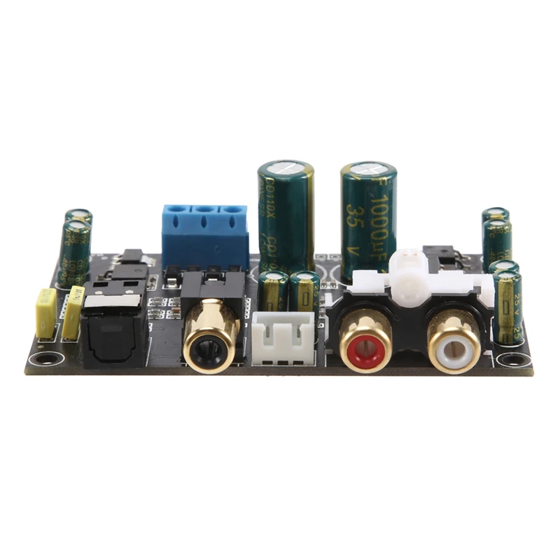 1 peça cs8416 cs4398 interface digital dac placa decodificadora 192k spdif fibra óptica coaxial para aux para amplificador tv