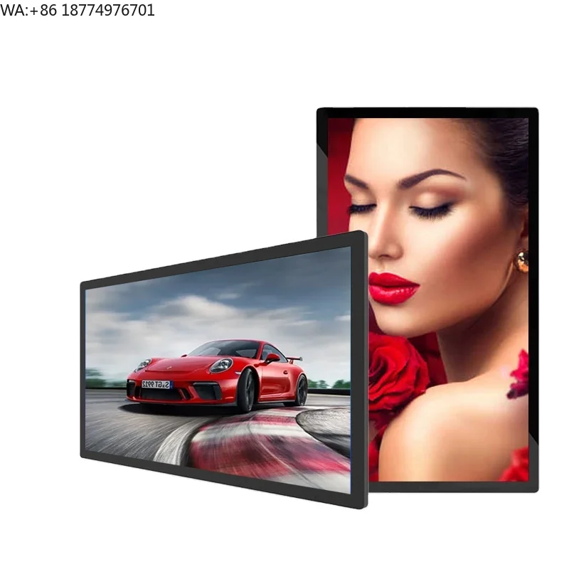 75/86/98 Advertising machine HD wall mounted vertical network advertising machine integrated backlight wall mounted Android
